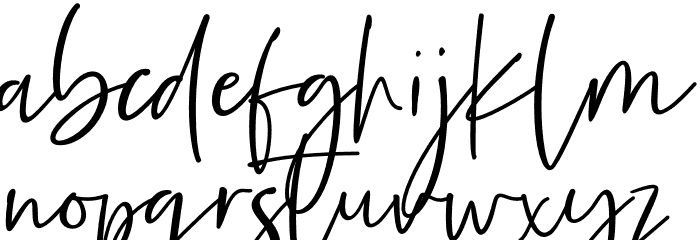 Precious Soul Font LOWERCASE