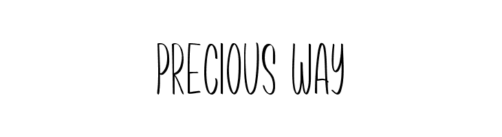 Precious Way  フリーフォントのダウンロード