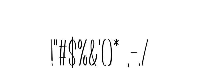 Precious Way Font OTHER CHARS