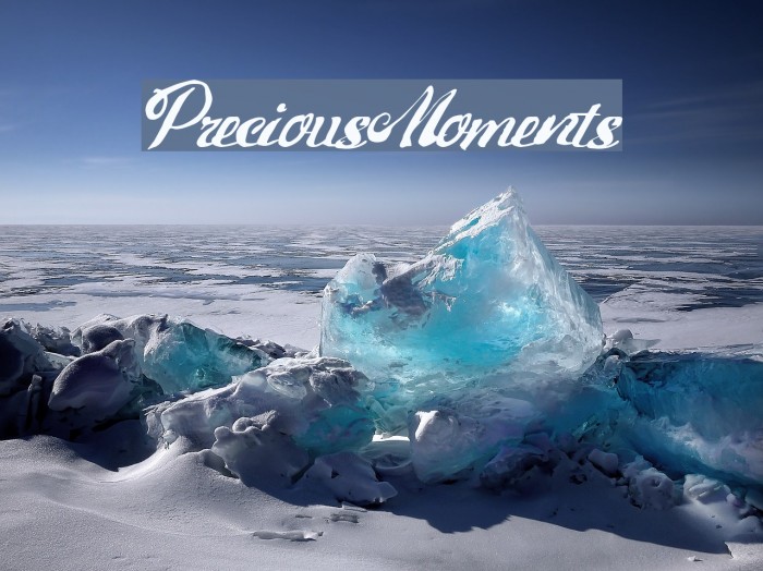 PreciousMoments Font examples
