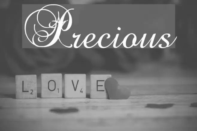 Precious Font examples