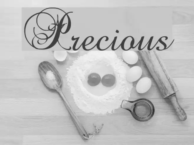 Precious Font examples