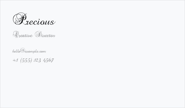 Precious Business Card