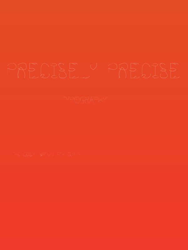 Precisely Precise Poster