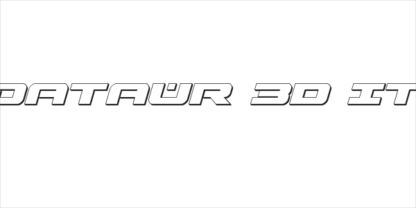 Predataur 3D Italic Logo