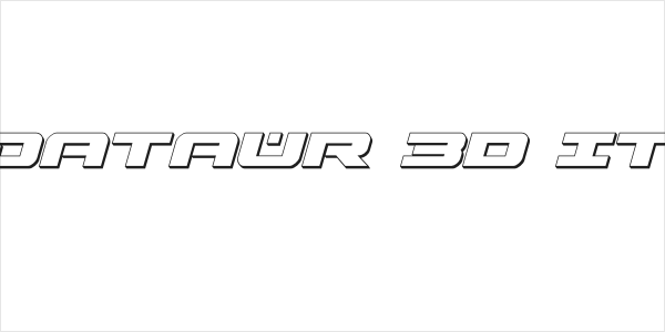 Predataur 3D Italic Logo