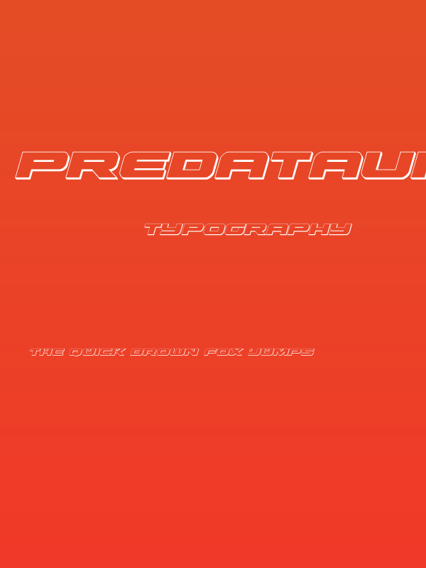 Predataur 3D Italic Poster