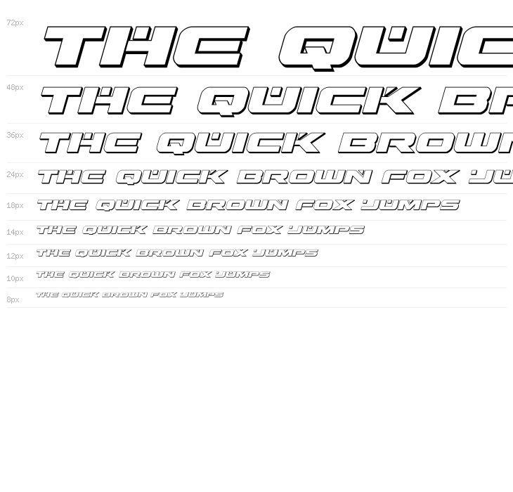 Predataur 3D Italic Waterfall