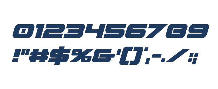 Predataur Condensed Italic Other Characters