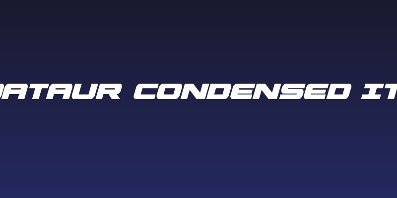 Predataur Condensed Italic Social Header