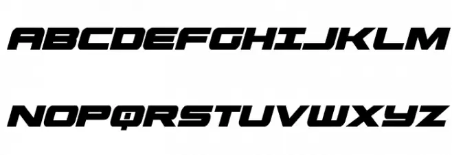 Predataur Condensed Italic Шрифта ВЕРХНИЙ