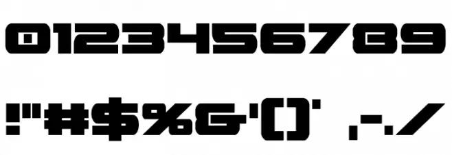 Predataur Condensed Font OTHER CHARS