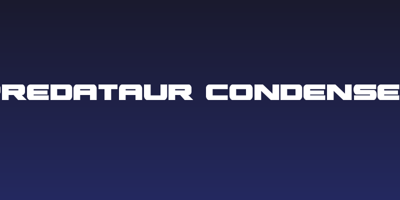 Predataur Condensed Social Header