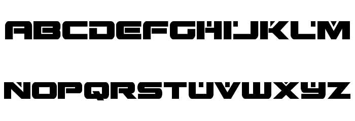 Predataur Condensed Font LOWERCASE