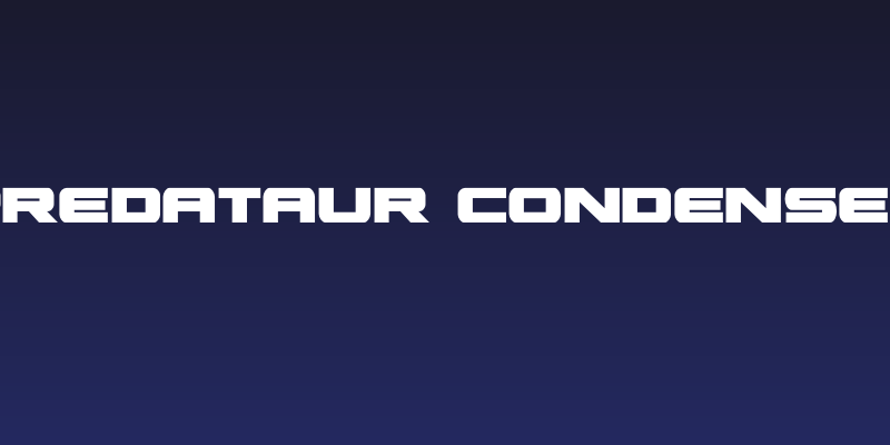 Predataur Condensed Social Header
