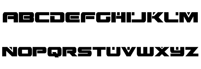 Predataur Condensed Font LOWERCASE