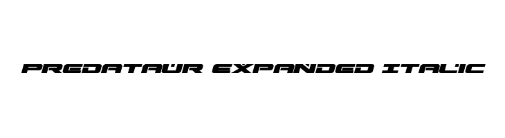 Predataur Expanded Italic  Frei Schriftart Herunterladen