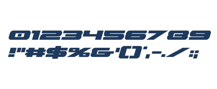 Predataur Expanded Italic Other Characters