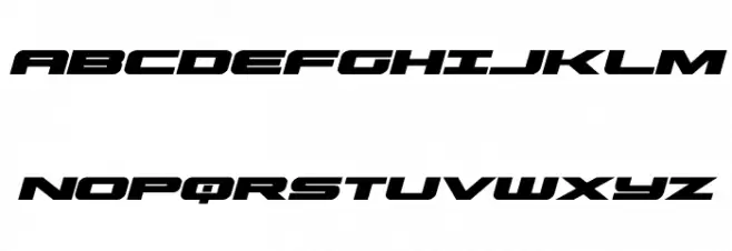 Predataur Expanded Italic 字体 大写