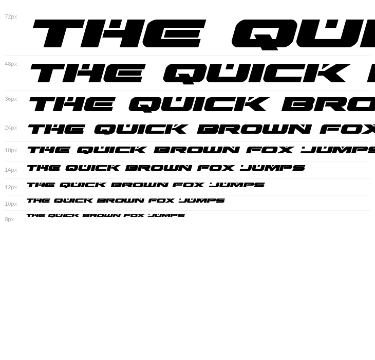 Predataur Expanded Italic Waterfall