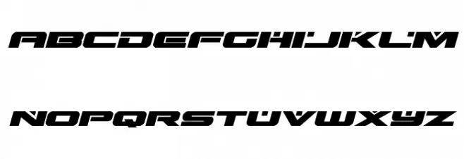 Predataur Expanded Italic Шрифта строчной