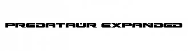 Predataur Expanded  Frei Schriftart Herunterladen
