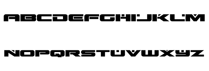 Predataur Expanded Font LOWERCASE