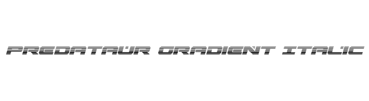 Predataur Gradient Italic  Fuentes Gratis Descargar