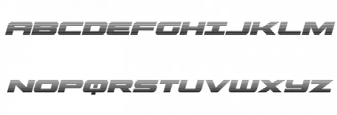 Predataur Gradient Italic خط أحرف كبيرة