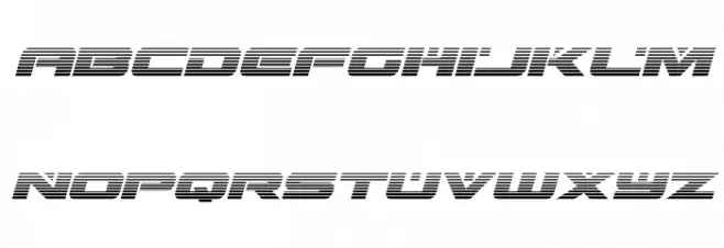 Predataur Gradient Italic Polices MINUSCULES