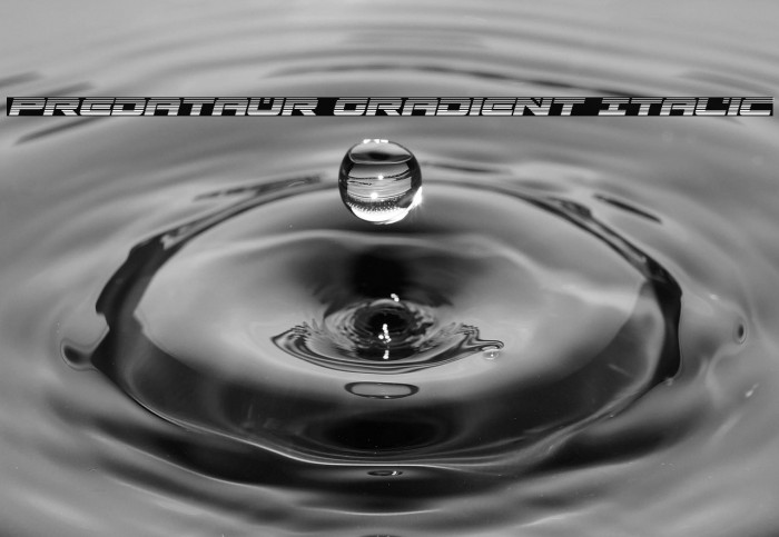 Predataur Gradient Italic Example 2