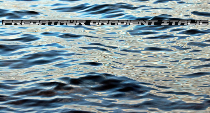 Predataur Gradient Italic Example 3