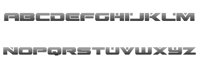 Predataur Gradient Font LOWERCASE