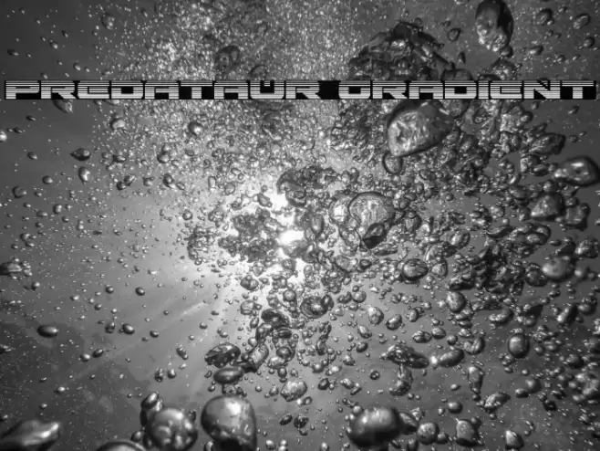 Predataur Gradient Font examples