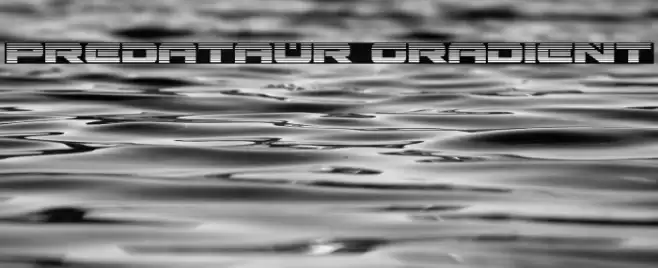 Predataur Gradient Font examples
