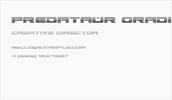 Predataur Gradient Business Card