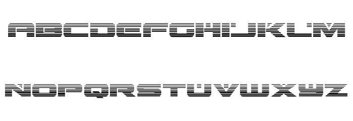 Predataur Gradient Font LOWERCASE