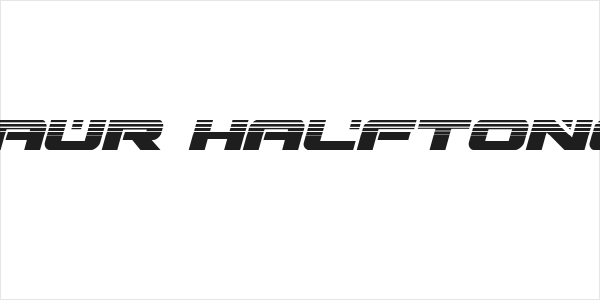 Predataur Halftone Italic Logo