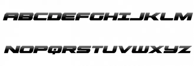 Predataur Halftone Italic Schriftart Groß