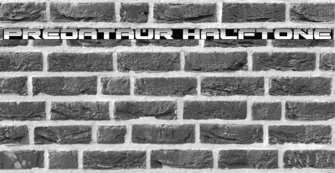 Predataur Halftone Font examples