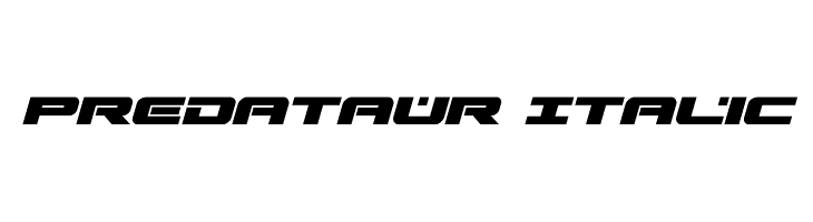 Predataur Italic  免费字体下载