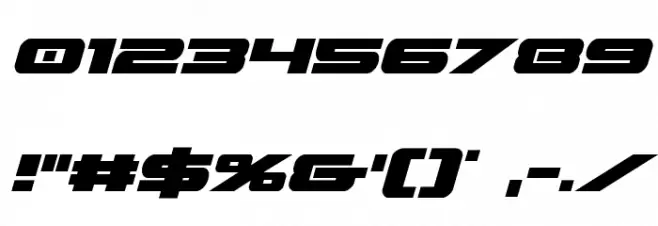 Predataur Italic Font OTHER CHARS