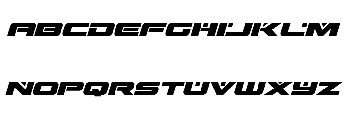 Predataur Italic Font LOWERCASE