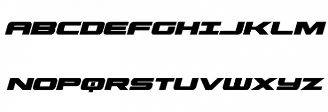 Predataur Italic Schriftart Groß