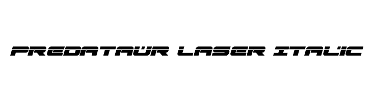 Predataur Laser Italic  baixar fontes gratis