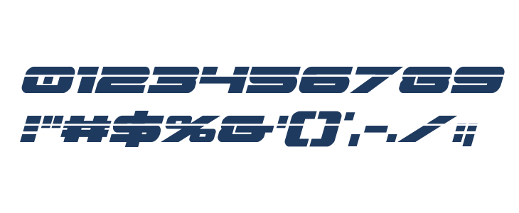 Predataur Laser Italic Other Characters