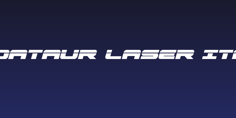 Predataur Laser Italic Social Header
