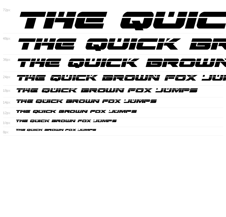 Predataur Laser Italic Waterfall