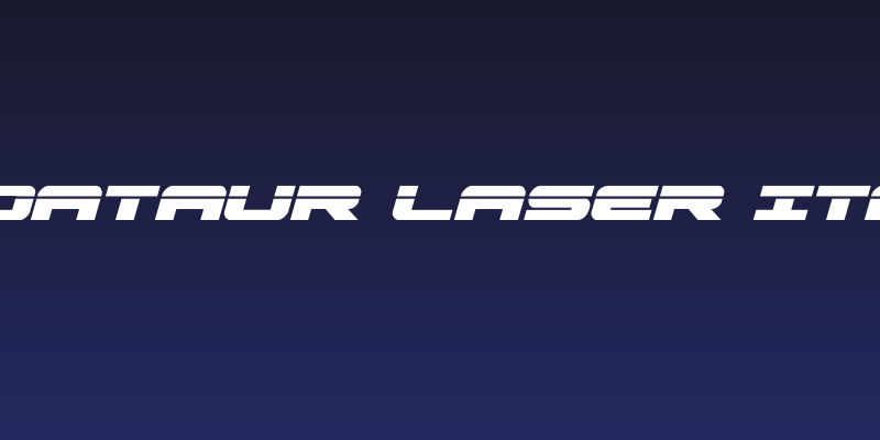 Predataur Laser Italic Social Header
