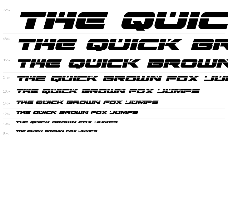 Predataur Laser Italic Waterfall